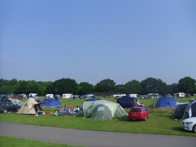 A busy sunny Saturday in July