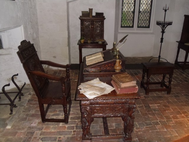 Sir Walter Raleigh's Desk where he wrote "The History of the World" while imprisoned in the White Tower (of London)